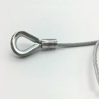 سعر جيد حبل سلكي 7x7 / 7x19 / 1x19 سلك طائرة 3.2 مم مجلفن مسبق التمدد لسلك التعليق / كابل الإضاءة التسامح الأخرى الانترنت