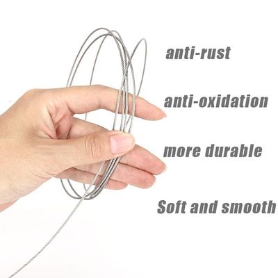 سعر جيد حبل أسلاك الطائرات من الفولاذ المقاوم للصدأ 3/32 بوصة من الفولاذ المجلفن 7x7 الانترنت