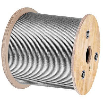 سعر جيد 1x19 نوع 316 من الفولاذ المقاوم للصدأ البناء ASTM A 475 عالي الشد المجلفن 7 سلك 0.33 ملم حبل فولاذي مجلفن الانترنت