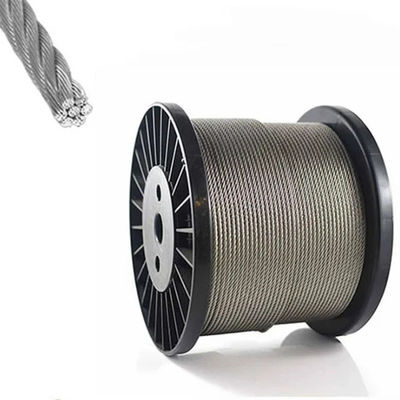 سعر جيد 1000ft الطول قوة عالية 304 316 الفولاذ المقاوم للصدأ سلك الحبل الفولاذ الكابل الفولاذ الصف الكرتون الانترنت