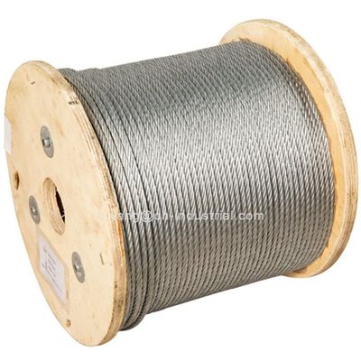 سعر جيد حبل سلكي 7x19 مقاس 3/32 بوصة من الفولاذ المجلفن، حبل كابل MIL-DTL-83420 لمعالجة الطائرات وخدمات البناء الانترنت