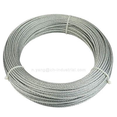 سعر جيد 6*19 حبال سلكية معدنية من الفولاذ 3/64