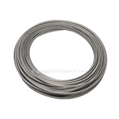 سعر جيد 120 قدم 1/8 بوصة T316 كابل الطائرات من الفولاذ المقاوم للصدأ 7x7 خيوط حبل سلكي للقيام بنفسك الانترنت
