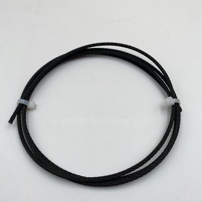 سعر جيد كابل الطائرات المغطى بالرماد الأسود 7x7 1x19 SS316 حبال كابلات الفولاذ الأسود أكسيد الفولاذ المقاوم للصدأ سلك الحبل الانترنت