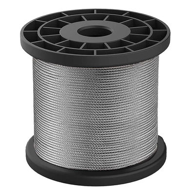 سعر جيد 7x19 1x19 8mm كابل من الفولاذ المقاوم للصدأ 304 كابل SS كابل 316 304 حبل سلكي من الفولاذ المقاوم للصدأ للدرابزين كابل السكك الحديدية سطح السفينة قابلة للتخصيص الانترنت
