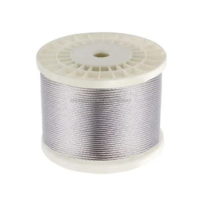 سعر جيد 1x19 7x7 7x19 كابل طائرة من الفولاذ المقاوم للصدأ T316 لمجموعات درابزين الكابلات على سطح السفينة 1/8