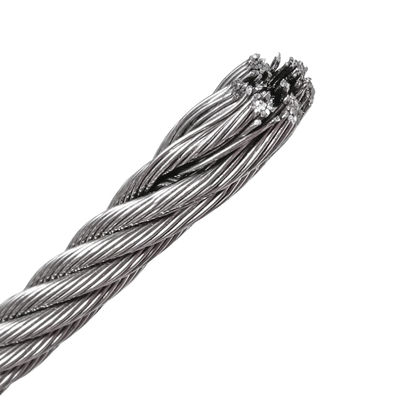 سعر جيد SS304 Custom Steel Cables 7X19 2mm Steel Wire Rope Wear Resisting الانترنت