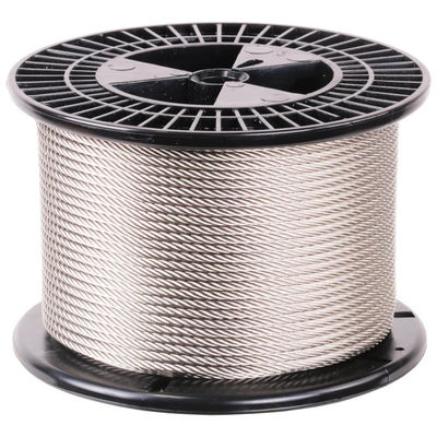 سعر جيد 7*7 Galvanized 1 4 Steel Cable Non Alloy 1000m/Roll 1770Mpa Anti Corrosion الانترنت