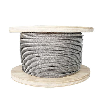 سعر جيد 150fts Standard AiSi 7x7 Steel Wire Cable SS 7*7 Stainless Steel Wire Rope Industrial الانترنت