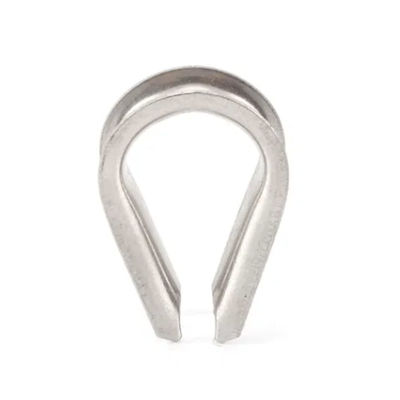 سعر جيد Stainless Steel Wire Rope Protection Fitting Tube Cable Heavy Duty Rigging Carbon Guy Hardware D Shackle Metal Neele Punch Thimble الانترنت