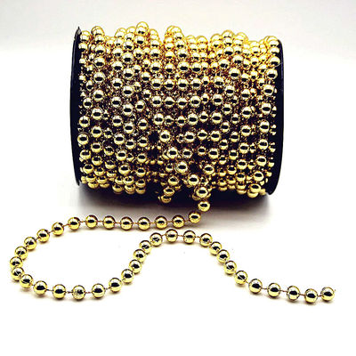 سعر جيد 2.4mm Customized Colors Plastic Ball Chain Polished Finish for DIY Wedding الانترنت