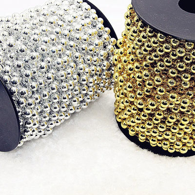 سعر جيد 2.4mm Plastic Ball Chain in Customized Colors for Home Decoration الانترنت