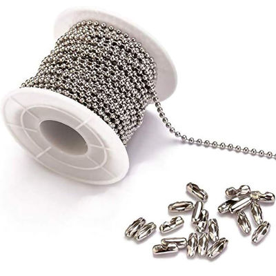 سعر جيد Roller Chain Essential 2.4mm Stainless Steel Silver Ball Chain with Custom Length الانترنت