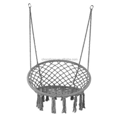 سعر جيد Hand Woven Macrame Cotton Rope Swing Chair Boho Hammock Hanging Chair Camping Hammock الانترنت