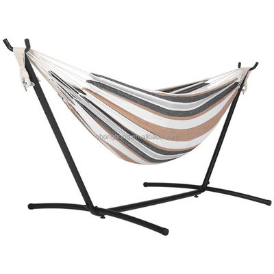 سعر جيد Double Hammock Two Person Hammock Chair with Steel Stand/Space Saving Steel Stand Hammock الانترنت