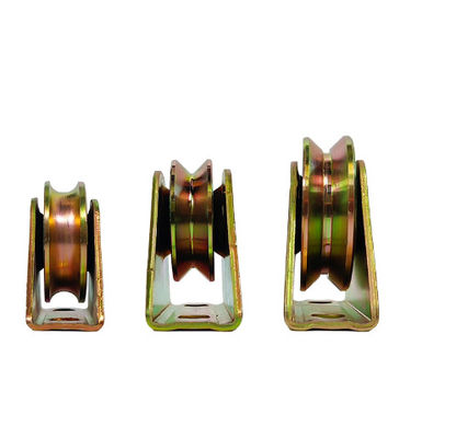 سعر جيد Sliding Guide Roller Gate Wheel 50mm 60mm 70mm 80mm 90mm 100mm U V Y Type Groove Sliding Door Pulley الانترنت
