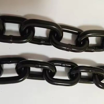 سعر جيد G80 Black 6mm Anti Rust Lifting Chain Welded Iron 8mm Roller Chain For Hoist الانترنت