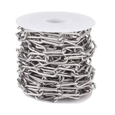 سعر جيد Stainless Steel 316 DIN763 Standard Long Link Anchor Chain, Dia. 10mm الانترنت