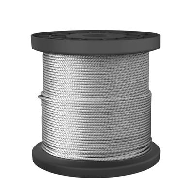 سعر جيد 7X7 1/8'' 304 Stainless Steel Wire Rope for Traction الانترنت