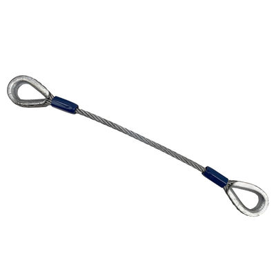 سعر جيد حبل أسلاك الفولاذ المغلف مع حلقات نهاية الانترنت