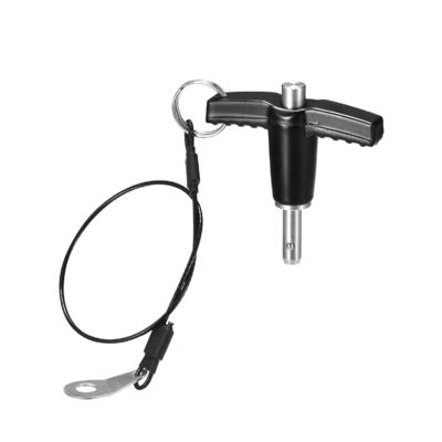 سعر جيد T معالجة دبوس الإفراج السريع مع زر الضغط لضمان قفل الكرة بشكل دائم وآمن الانترنت