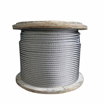 سعر جيد 6x7FC Construction Stainless Steel 316 Wire Rope with 1770MPA Tensile Strength and Electro Galvanized Surface الانترنت