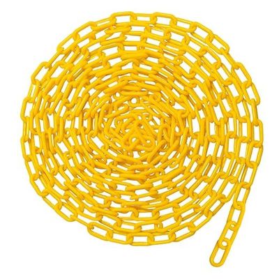 سعر جيد سلسلة بلاستيكية صفراء بطول 50 قدم لاستخدام داخلي وخارجي مع خيارات طول 100 قدم الانترنت