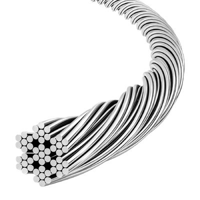 سعر جيد 304 316 7X7 حبل سلكي من الفولاذ المقاوم للصدأ في البناء الانترنت