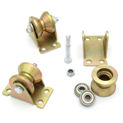 سعر جيد جودة عالية عالية V-Groove المنزلق بوابة الدوار الباب المرآب نايلون أدوات عجلة الانترنت