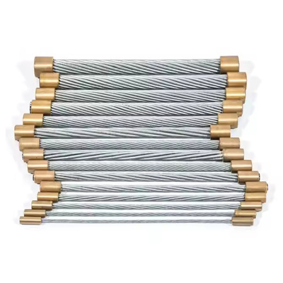 سعر جيد AISI 7/32 SWG 7/1.83mm الفولاذ الكربوني المغلف السلك المقعد / Guy مع خدمة الانحناء الانترنت