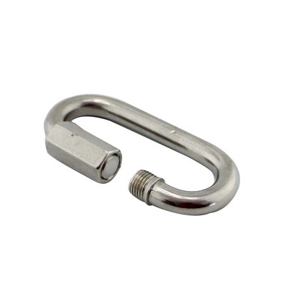 سعر جيد M6 M8 M10 الفولاذ المقاوم للصدأ 304 Quick Link Marine Oval Thread Carabiner Chain Connector Link الانترنت