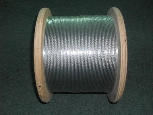 سعر جيد حبل سلكي من الفولاذ 6 × 7 FC مطبقة بالبي.في.سي للأسلاك الطائرة معتمدة ISO9001/ISO14001 متصل