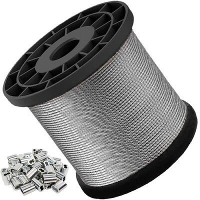 سعر جيد AISI304/304L/316/316L سلك من الفولاذ المقاوم للصدأ مع 1x7 1x19 1x37 البناء وقوة الشد 1570Mpa متصل